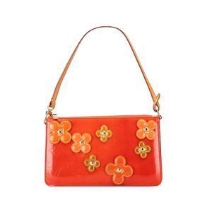 Pre Loved louis vuitton Women Orange Shoulder Bag